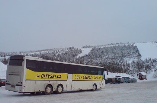 CITY SKI bus ve středisku Červenohorské Sedlo